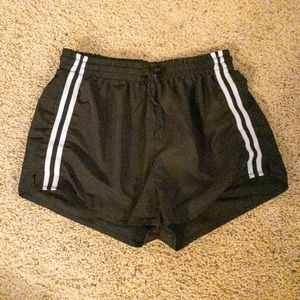 Black active shorts